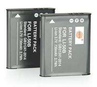 DSTE Lot de 2 batteries de rechange compatibles avec Olympus Li-50B Stylus 1010 1020 1030 9000 9010 Tough TG-870