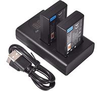 DSTE Lot de 2 Batteries de Rechange en-EL9 + Double Chargeur USB avec écran LCD Compatible avec appareils Photo numériques Nikon ENEL9 EN-EL9A et Nikon D40 D40x D60 D3000 D5000