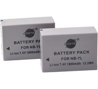 Dste Lot De 2 Batteries De Rechange Pour Appareil Photo Numérique Nb-7L Et Powershot G10 G11 G12 Sx30 Is