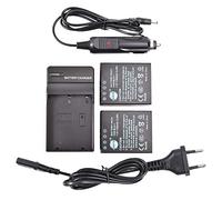 DSTE Lot de 2 Batteries et Double Chargeur Rapide USB compatibles avec Les appareils Photo Reflex numériques Olympus BLH-1 BLH1 EM1 Mark II, Om-D E-M1X, Om-D E-M10 Mark IV