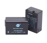 DSTE Lot de 2 batteries Li-ion DMW-BMB9E, DMW-BMB9, DMW-BMB9PP (7,4 V/1500 mAh) compatibles avec les appareils photo numériques Panasonic Lumix DMC-FZ40, DMC-FZ45, DMC-FZ47, DMC-FZ48, DMC-FZ60