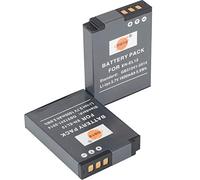 DSTE Lot de 2 batteries Li-ion EN-EL12 rechargeables compatibles pour Nikon Coolpix P310, S6300, S8000, S8100, S8200, S9050, S9100, S9200, S9300, S9400, S9500, S9600, AW100, AW100 AW100 100 s, AWA