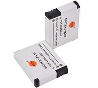 DSTE Lot de 2 batteries Li-ion rechargeables AHDBT-002 (3,7 V 1600 mAh) compatibles avec appareil photo numérique GoPro HERO HERO2