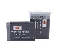 DSTE Lot de 2 batteries NB-13L compatibles avec Canon PowerShot G5X, G7X, G9X