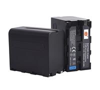 DSTE Lot de 2 batteries NP-F970 NP-F950 NP-F930 (7900 mAh/7,4 V) compatibles avec Sony CCD-TR910, CCD-TR917, CCD-TR930, CCD-TR940, CCD-TR3000, CCD-TR3300