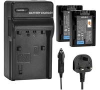 Dste Lot De 2 Batteries Np-Fh50 (1200 Mah/7,4 V) Et Kit De Chargeur Compatibles Avec Sony Dslr-A230, Dslr-A380, Dslr-A390, Dsc-Hx1, Dsc-Hx100V, Dsc-Hx200V, Hdr-Tg3, Hdr-Tg5, Hdr-Tg[ChargeurUsb998]