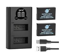 DSTE LP-E12 Batterie (Paquet de 2) et Chargeur Compatible avec Canon EOS M100, Rebel SL1, EOS 100D, EOS M, EOS M2, EOS M10