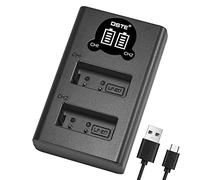 DSTE LP-E17 Batterie USB double chargeur rapide avec écran LCD compatible pour Canon EOS M6 Mark II, EOS Kiss X7, EOS Kiss M, EOS M, M2, M10, M100, Rebel SL3