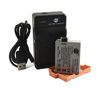 DSTE LP-E5 Batterie Li-Ion et chargeur micro USB compatible pour appareil photo numérique Canon EOS 450D 500D 1000D, Kiss F X2 X3, Rebel XS XSi T1i