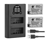 DSTE LP-E8 Batterie (Paquet de 2) et Chargeur Compatible avec Canon EOS 550D 600D 650D 700D
