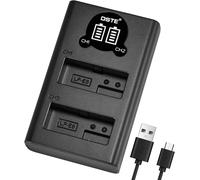 Dste Lp-E8 Chargeur Rapide Usb Double Avec Écran Lcd Compatible Pour Canon Eos 550D, 600D, 650D, 700D, Kiss X4, Kiss X5, Kiss X6I, Kiss X7I, Rebel T2I, T3I, T4I, T5I[Z554]