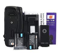 DSTE MB-D18 batterie grip avec télécommande infrarouge Fonction + 2 x EN-EL15 Batterie Compatible pour Nikon Digital SLR Camera D850