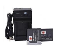 DSTE NB-11L Lot de 2 batteries Li-ion et chargeur micro USB compatibles pour Canon PowerShot A2300 IS, A2400 IS, ELPH 340 HS, IXUS 125, IXUS 132, IXUS 145, IXUS 240HS, IXUS 265 HS