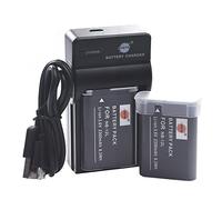 DSTE NB-12L Li-ION Batterie (2-Pack) et Chargeur USB Costume Compatible pour Canon LEGRIA Mini X PowerShot N100 PowerShot G1 X Mark II