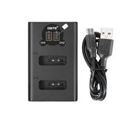 DSTE NB-13L CB-2LH CB-2LHT Chargeur double USB avec écran LCD Compatible avec Canon PowerShot SX620, SX720, SX730, SX740 - Alimenté par câble USB de type C vers connecteur USB-A 2.0