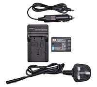 DSTE NB-2L NB-2LH Batterie Li-ion + DC18U Chargeur de voyage et voiture Compatible avec Canon PowerShot G7
