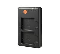 DSTE NB-6L Chargeur de batterie double USB compatible avec les batteries Canon NB-6L NB-6LH comme CB-2LY - Alimentation via câble de charge micro USB vers USB-A 2.0