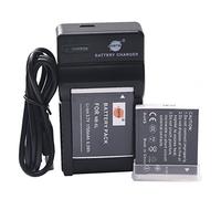 DSTE NB-6L Lot de 2 batteries Li-ion et chargeur micro USB compatibles avec appareil photo Canon NB6L CB-2LY PowerShot SX170 IS,D20,ELPH 500 HS,S90,S95,S120,SD770 IS,SD3500 IS,SD4000 IS SLR