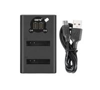 DSTE NB-6L NB-6LH CB-2LY Chargeur double USB avec écran LCD Compatible avec Canon PowerShot X500, SD3500, SD4000, is SX275, SX510 - Alimentation par câble USB de type C vers connecteur USB-A 2.0