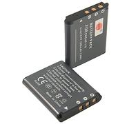 DSTE NP-110 Lot de 2 batteries de rechange, 3,7 V/1600 mAh, compatibles avec Casio Exilim EX-Z3000 EX-Z3000RD EX-Z3000SR EX-ZR10 EX-ZR15 EX-ZR20WH Exilim Zoom EX-Z2000 EX-Z22000 Caméra 000BK
