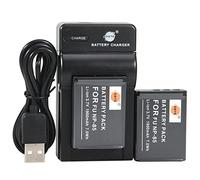 DSTE NP-85 Li-ION Batterie (2-Pack) et Chargeur USB Costume Compatible pour Fuji FinePix SL1000 SL240 SL260 SL280 SL300 SL305