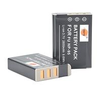 DSTE NP-95 Lot de 2 Batteries Li-ION Rechargeables compatibles avec Fujifilm Finexpix F31, F31fd, F30, F30 Zoom