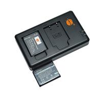 DSTE NP-BJ1 Lot de 2 batteries de rechange rechargeables et double chargeur compatible avec appareil photo Nikon EN-EL19, Sony DSC-RX0, DSC-RX0 II (DSC-RX0M2)