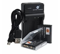 DSTE NP-BK1 Lot de 2 batteries Li-ion et chargeur micro USB pour appareil photo Sony Bloggie MHS-CM5 MHS-PM5 DSC-S750 DSC-S780 DSC-S850 DSC-S950 DSC-S980 DSC-W180 DSC-W190 DSC-W370 Webbie MHS-PM1