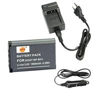 DSTE NP-BX1 Batterie et Voyage Chargeur Compatible pour Sony ZV1, ZV-1, DSC-RX100 VII, DSC-RX10 II, DSC-RX100, DSC-RX100 II, DSC-RX100 III