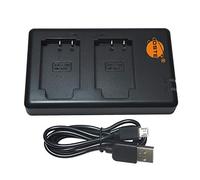 DSTE NP-BX1 Chargeur de batterie Dual Quick compatible avec Cyber-Shot DSC-RX100 VII, HDR-CX405, HDR-GWP88VB, ZV1, ZV-1