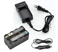 DSTE NP-F750 Rechange Batterie et Chargeur Compatible pour Sony NP-F770 CCD-SC5 DCR-TRV820 CCD-SC55 DCR-TRV820K CCD-SC65 CCD-TRV815 DCR-TRV9 CCD-TR3 CCD-TRV82 DCR-TRV900 CCD-TR3000