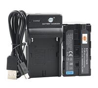 DSTE NP-F970 Li-ION Batterie et Chargeur USB Costume Compatible pour Sony CCD-TR716 CCD-TR818 CCD-TR910 CCD-TR917 CCD-TR930
