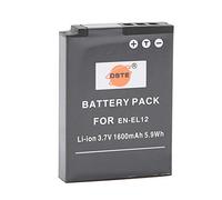 DSTE Rechange Batterie pour Nikon EN-EL12 Coolpix P300 P310 P330 P340 S31 S70 S610 S620 S630 S640 S800c S1000pj S1100pj S1200pj S6000 S6100 S6150 S6200 S6300 S8000 S8100 S8200 S9050 S9100 S9200 S9300