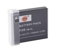 DSTE Rechange Li-ION Batterie Compatible pour NB-6L NB-6LH et Canon PowerShot SX170 is, SX240, SX260, SX270, SX280, SX500, SX510, SX600 HS, IXY 110 is, IXY 25 is, IXUS 85 is, IXUS 95 is Caméra