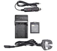 DSTE S002E Batterie Li-ion Rechargeable + Chargeur DC62U Compatible pour Panasonic CGA-S002, CGA-S002A, CGA-S002E, DMW-BM7 et Lumix DMC-FZ4, DMC-FZ5, DMC-FZ10, DMC-FZ15, DMC-FZ20