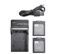 DSTE S002E Lot de 2 Batteries Li-ION et Chargeur Micro USB compatibles avec Appareil Photo Panasonic CGA-S002 CGA-S002A CGA-S002E DMC-FZ1 DMC-FZ2 DMC-FZ3 DMC-FZ10 DMC-FZ15 DMC-FZ20