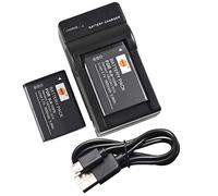 DSTE SLB-1137D Li-ion Batterie (2-Pack) et chargeur USB costume pour Samsung NV11 NV24HD NV30 NV40 NV100HD NV103 NV106HD TL34HD