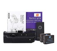 DSTE Vertical Poignée de la Batterie DMW-BGG1 avec Télécommande Compatible pour Panasonic Lumix G80/G85 Digital Caméra + 2X DMW-BLC12 Batterie