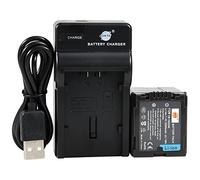 DSTE VW-VBG260 Li-ION Batterie et Chargeur USB Costume Compatible pour Panasonic AG-AC7 AG-AF100 AG-HMC40 AG-HMC80 AG-HMC150 HDC-HS250