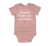 DSTNY Body Bébé Vivement l'apéro avec mes tontons Cadeau vêtement naissance original pour les tontons