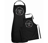 DSTNY Tablier Cuisine mère Fille J'peux Pas J'Ai Patisserie avec ma Maman et avec ma Fille Noir Taille Adulte / 3-6 Ans