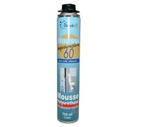 DSTOCK60 - 1 MOUSSE EXPANSIVE 750 ML - MOUSSE POLYURÉTHANE PROFESSIONNELLE - ISOLE, COLLE ET REBOUCHE - - EXTÉRIEUR ET INTÉRIEUR