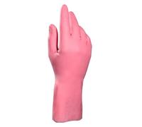 DSTOCK60 - 1 PAIRE DE GANTS MÉNAGE EN CAOUTCHOUC MANCHES LONGUES ROSE, TAILLE S (6.5) - GANTS POUR LE NETTOYAGE, LA VAISSELLE ET LES PETITS TRAVAUX - GANTS RÉUTILISABLES, ÉCONOMIQUES, RÉSISTANTS