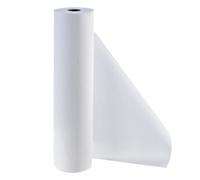 DSTOCK60-1 rouleau de draps d'examen plasitifiés blancs - 50x115 cm - imperméable et résistant - qualité médical