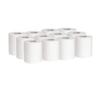 DSTOCK60-12 mini-bobines essuie-mains continu autocut - Pure ouate de cellulose - Petites bobines de papier pour distributeur "Autocut" - 80 mètres - 23 cm de laize