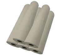 DSTOCK60-5 rouleaux de drap d'examen gaufré écologique - écru - 2 plis - 50 cm x 35 cm - 135 formats - rouleau de drap médical, drap de massage en rouleau