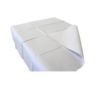 DSTOCK60 - 500 nappes jetables en Papier gaufré 70 x 110 cm - pour Anniversaires, célébrations, Mariages - Blanc