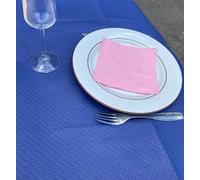 DSTOCK60 - 500 nappes jetables en Papier gaufré 70 x 110 cm - pour Anniversaires, célébrations, Mariages - Bleu Nuit
