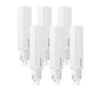 DSTOCK60 - 6 ampoules LED PL-C 2P G24d - CorePro - 8,5W - 4000K - 1000 lumen - 30 000 heures de vie - Compatible Philips