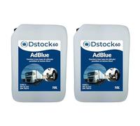 DSTOCK60 - AdBlue 10L - additif moteur diesel ad blue - biodégradable et non polluant - 2 bidons